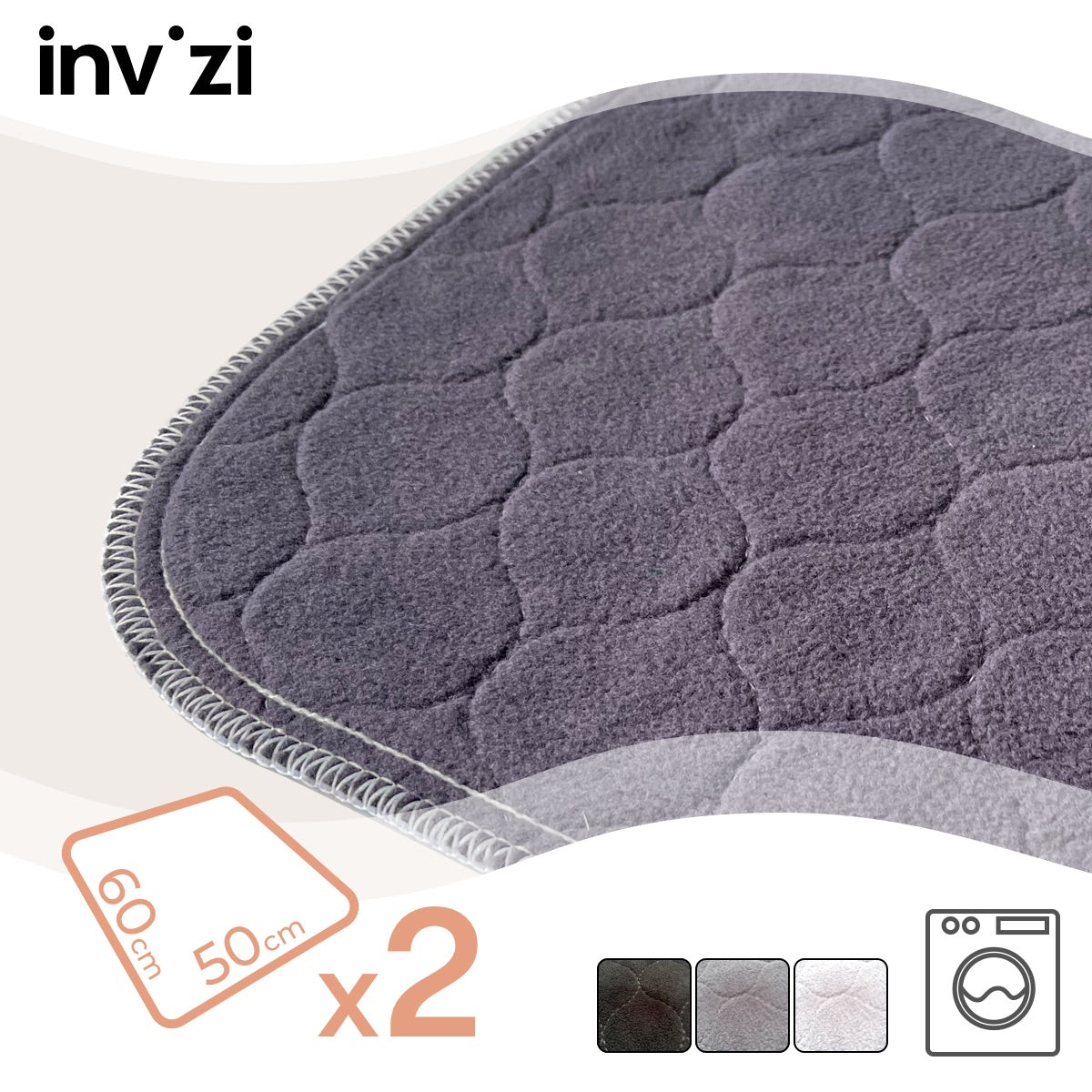 Invizi Chair Pad 50x60cm - Twin Pack - Baby&More