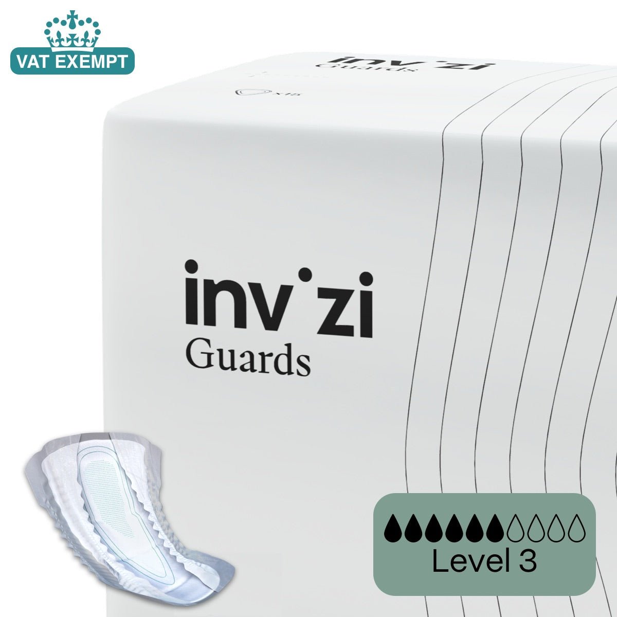Invizi Male Guards Incontinence Pads - Level 3 - Baby&More