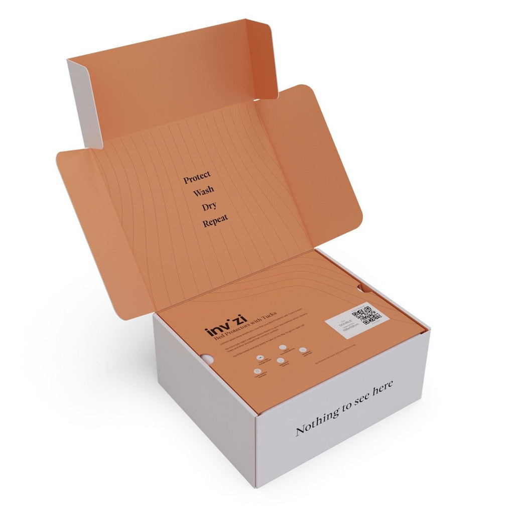 Invizi Waterproof Absorbent Bed Protector with Tucks - Twin - Pack - Baby&More