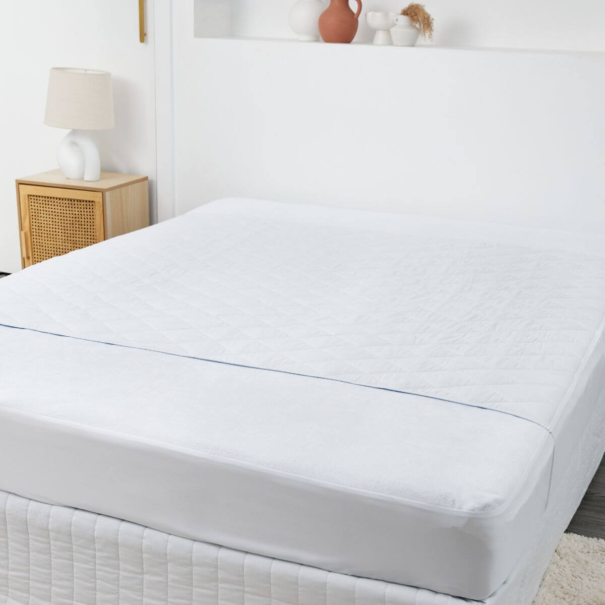 Invizi Waterproof Absorbent Bed Protector with Tucks - Twin - Pack - Baby&More