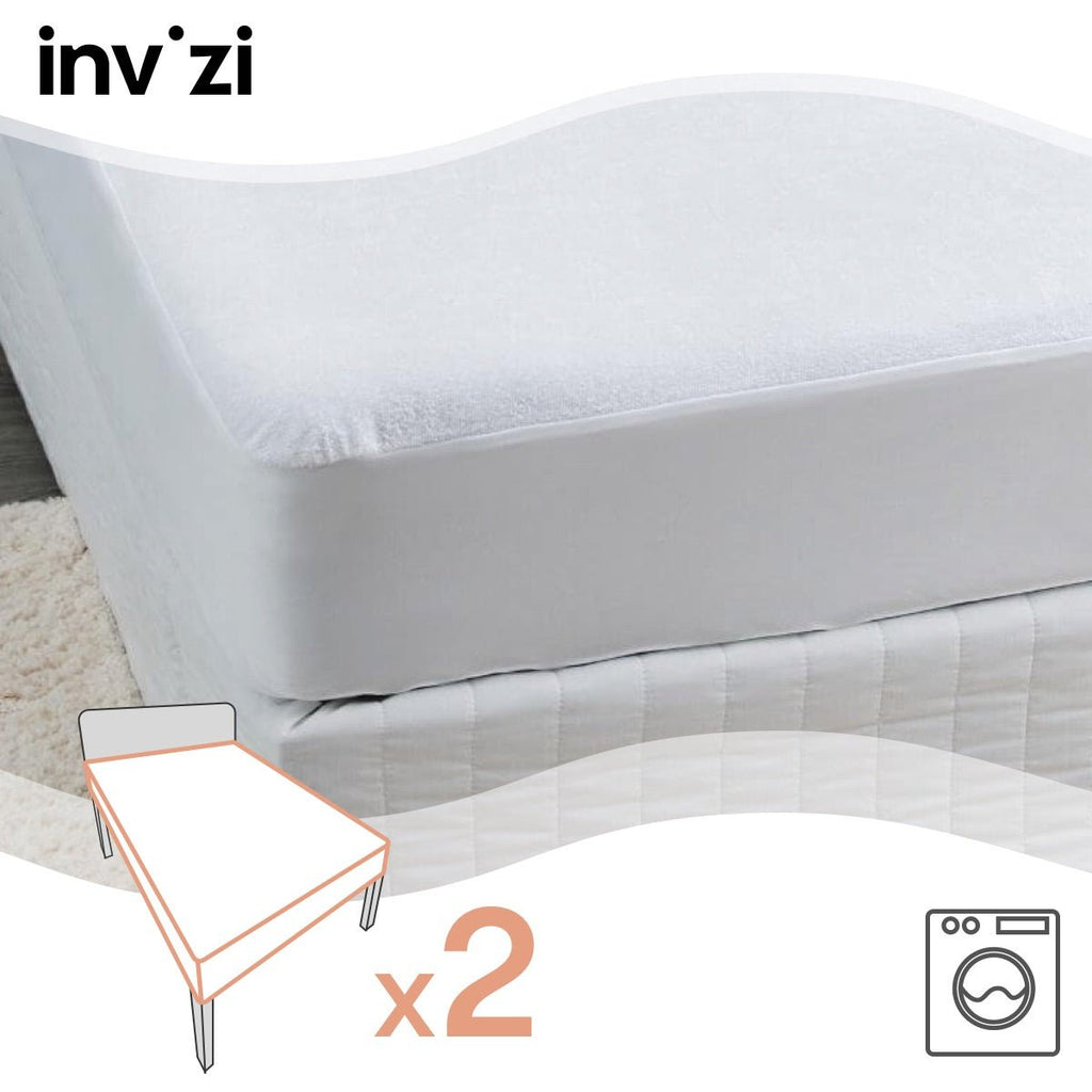 Invizi Waterproof Fitted Sheet - Twin Pack - Baby&More