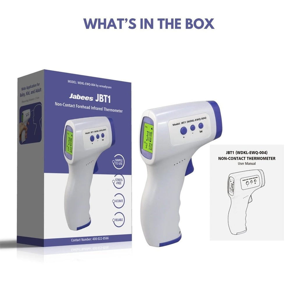 Jabees JBT1 Non - Contact Forehead Infrared Thermometer - Baby&More