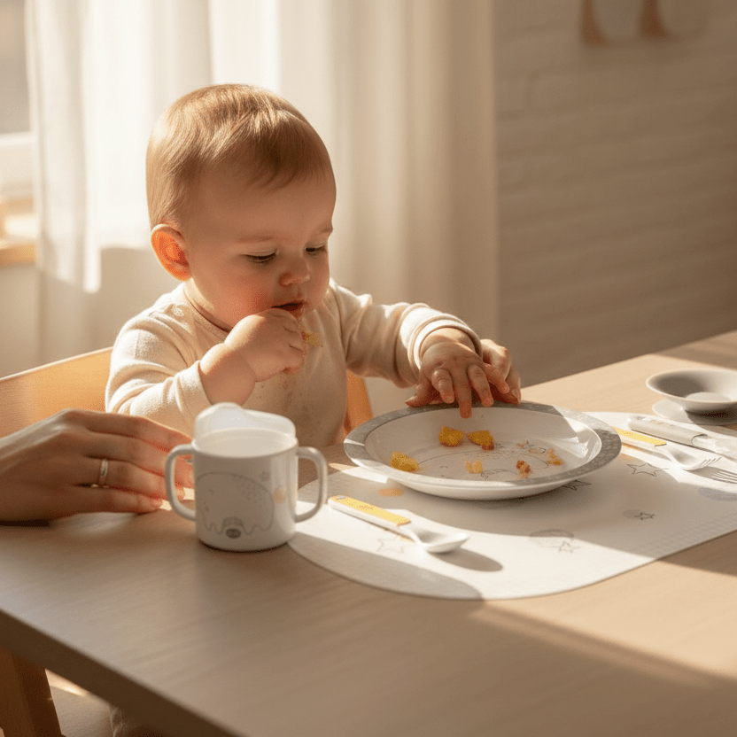 Jane 10 - piece Toddler Crockery Set with Thermal Dish - Baby&More