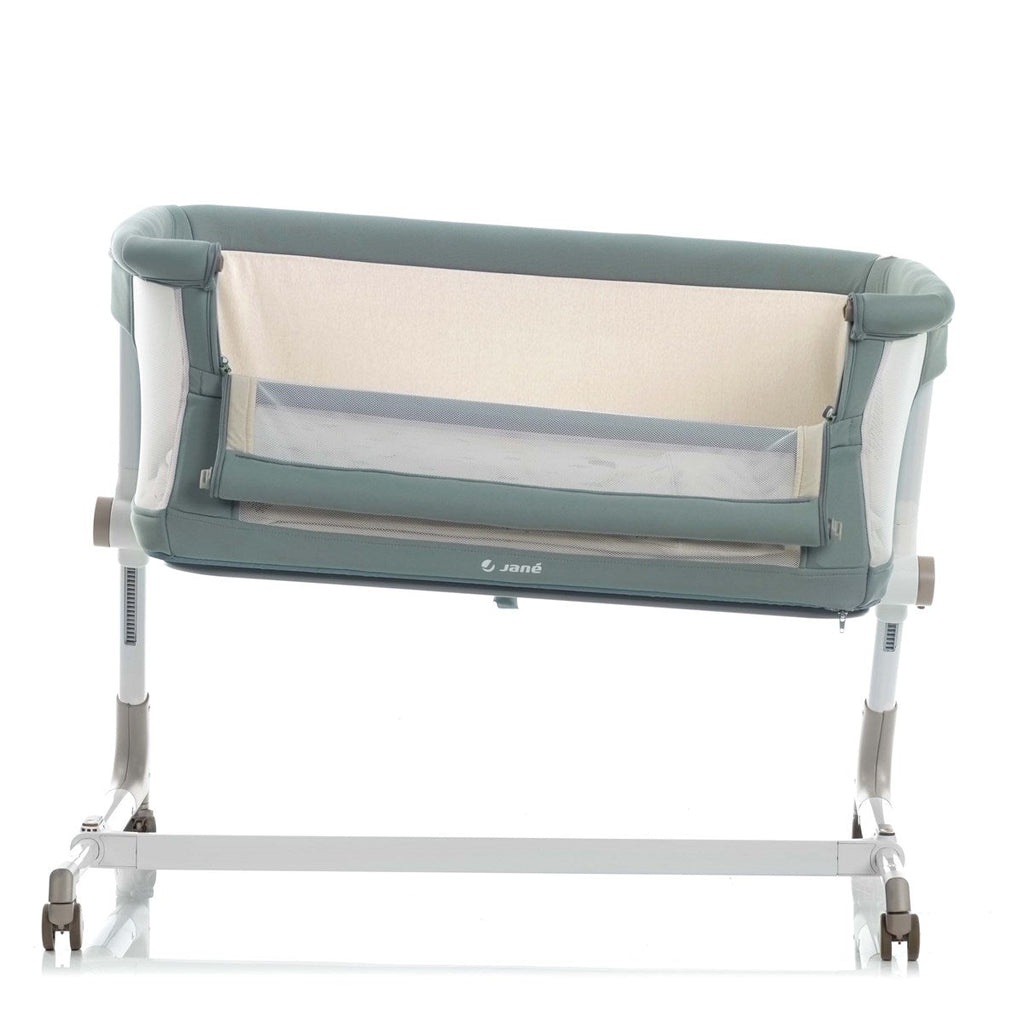 Jane Baby Side Crib + 4 Piece Bedding Set & Safety Mattress - Botanic Green - Baby&More