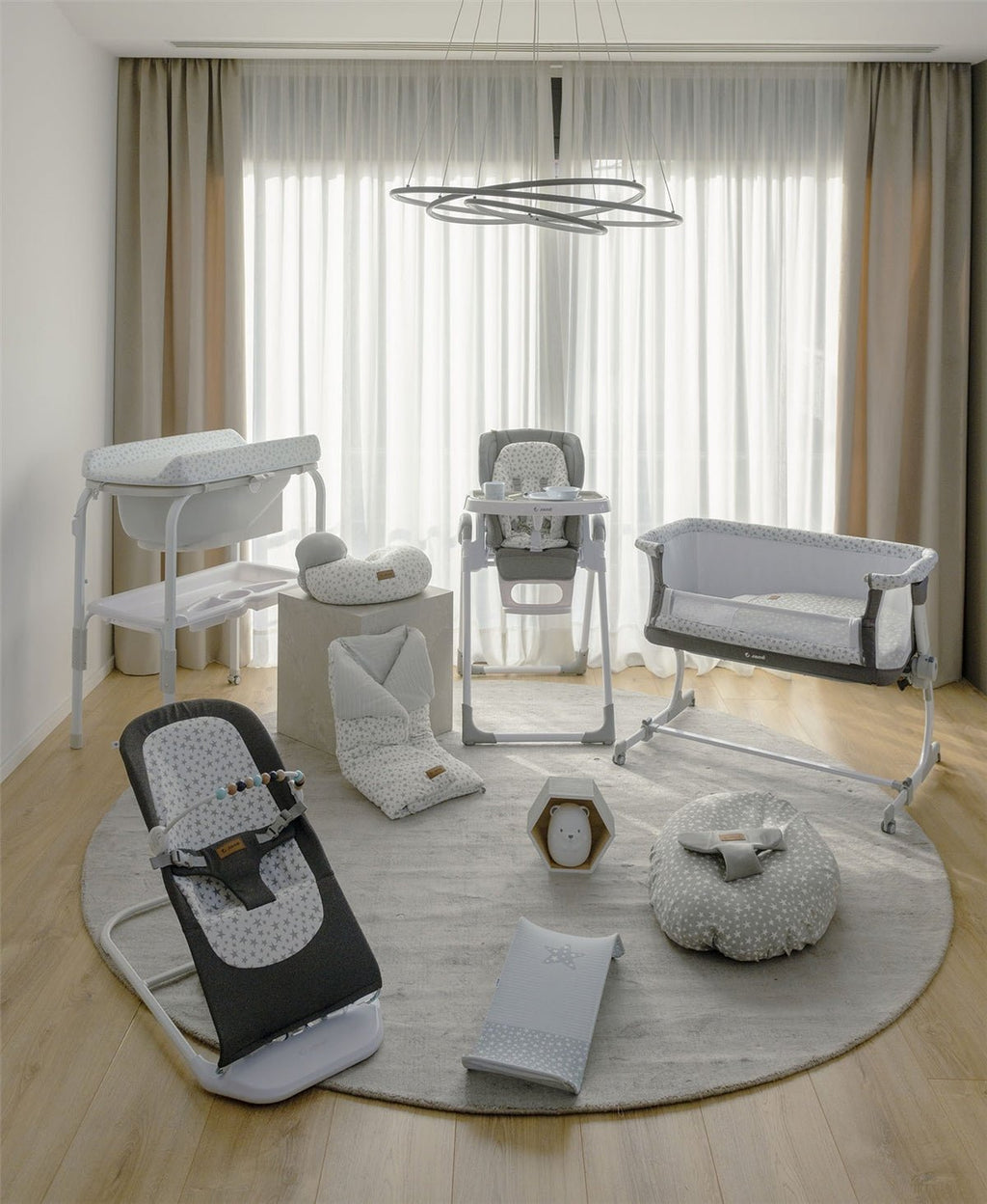 Jane Baluu Baby Hammock Bouncer with Activity Toy Arch - Botanic - Baby&More