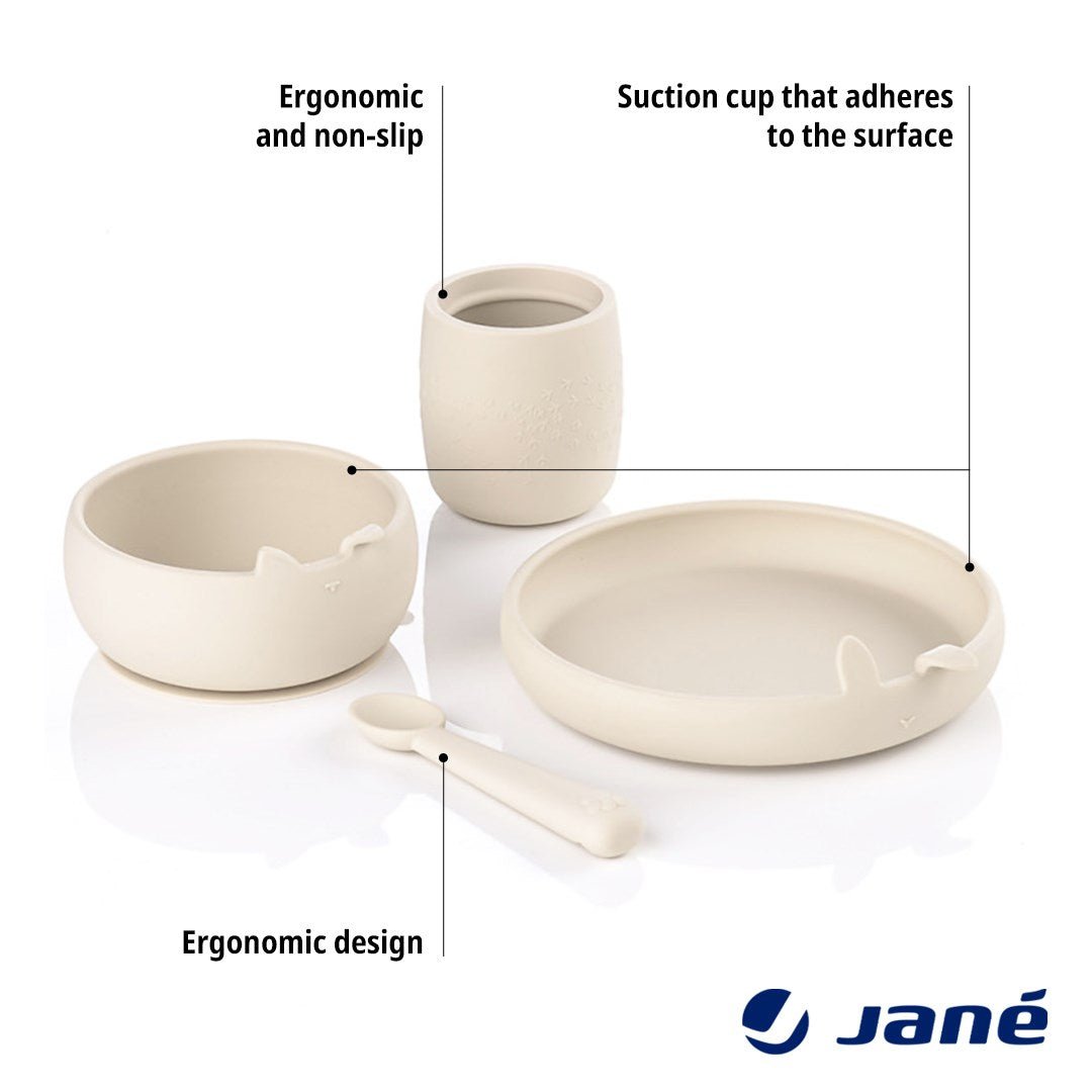 Jane Complete 4 - Piece Silicone Dinner Set for Babies - Baby&More