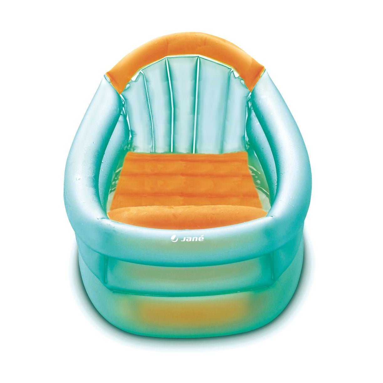 Jane Deluxe Inflatable Baby Bath with 3 Positions - Aqua & Orange - Baby&More