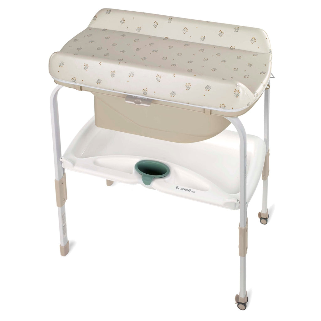 Jane Flip Baby Bath Changing Unit - Botanic Beige - Baby&More