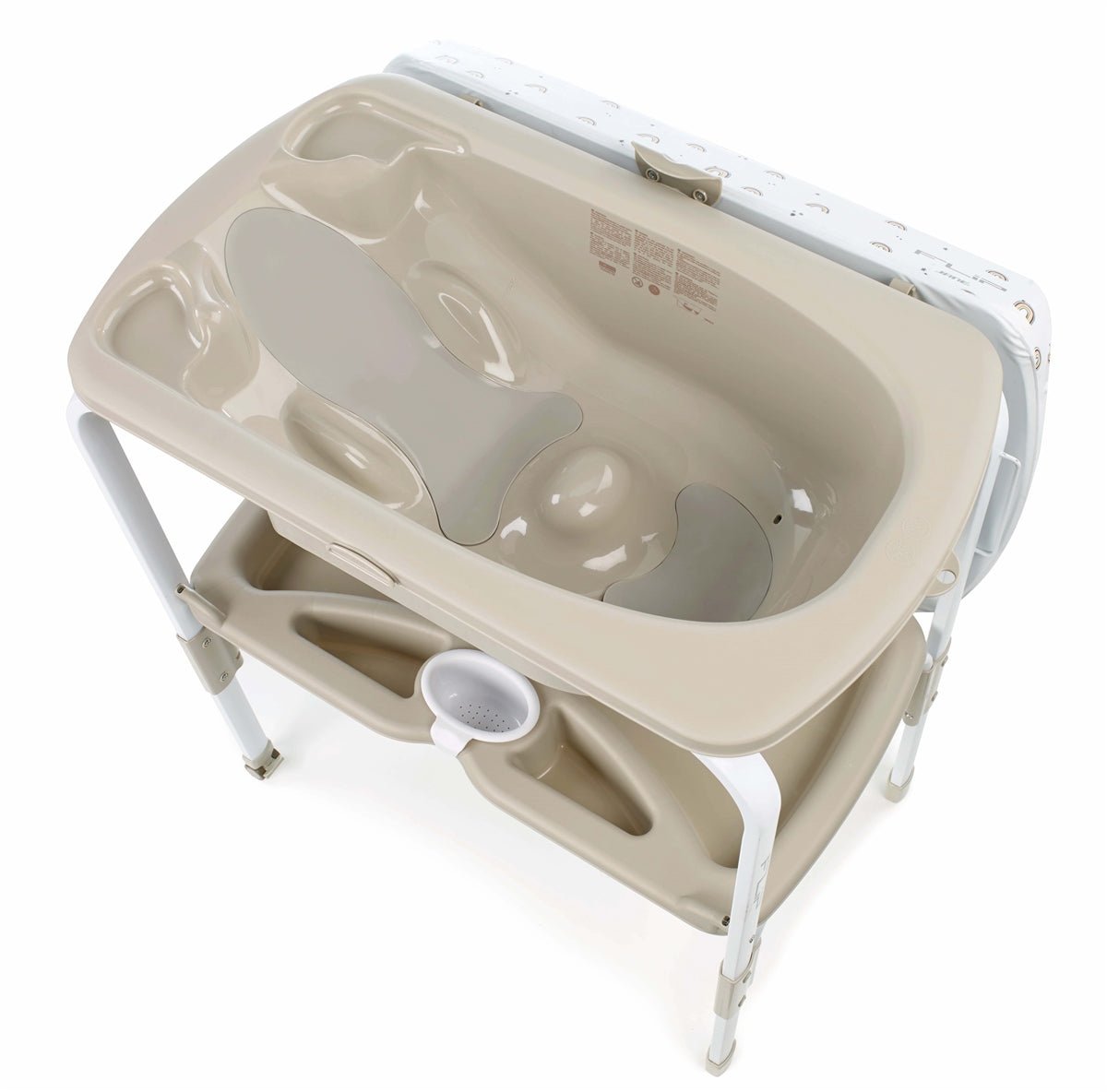 Jane Flip Baby Bath Changing Unit - Botanic Beige - Baby&More