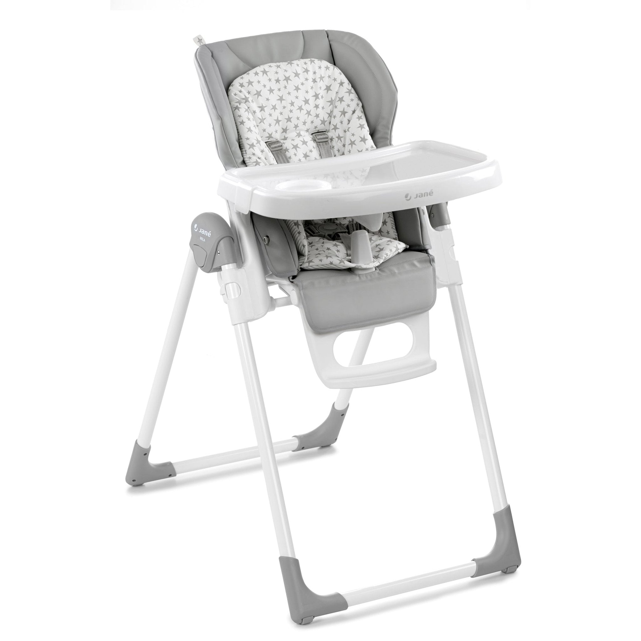 Jane Mila Leatherette Highchair - Grey Star - Baby&More