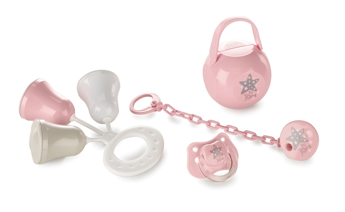 Jane New Baby Gift Set - Rattle, Dummy, Dummy Holder, Dummy Clip - Baby&More