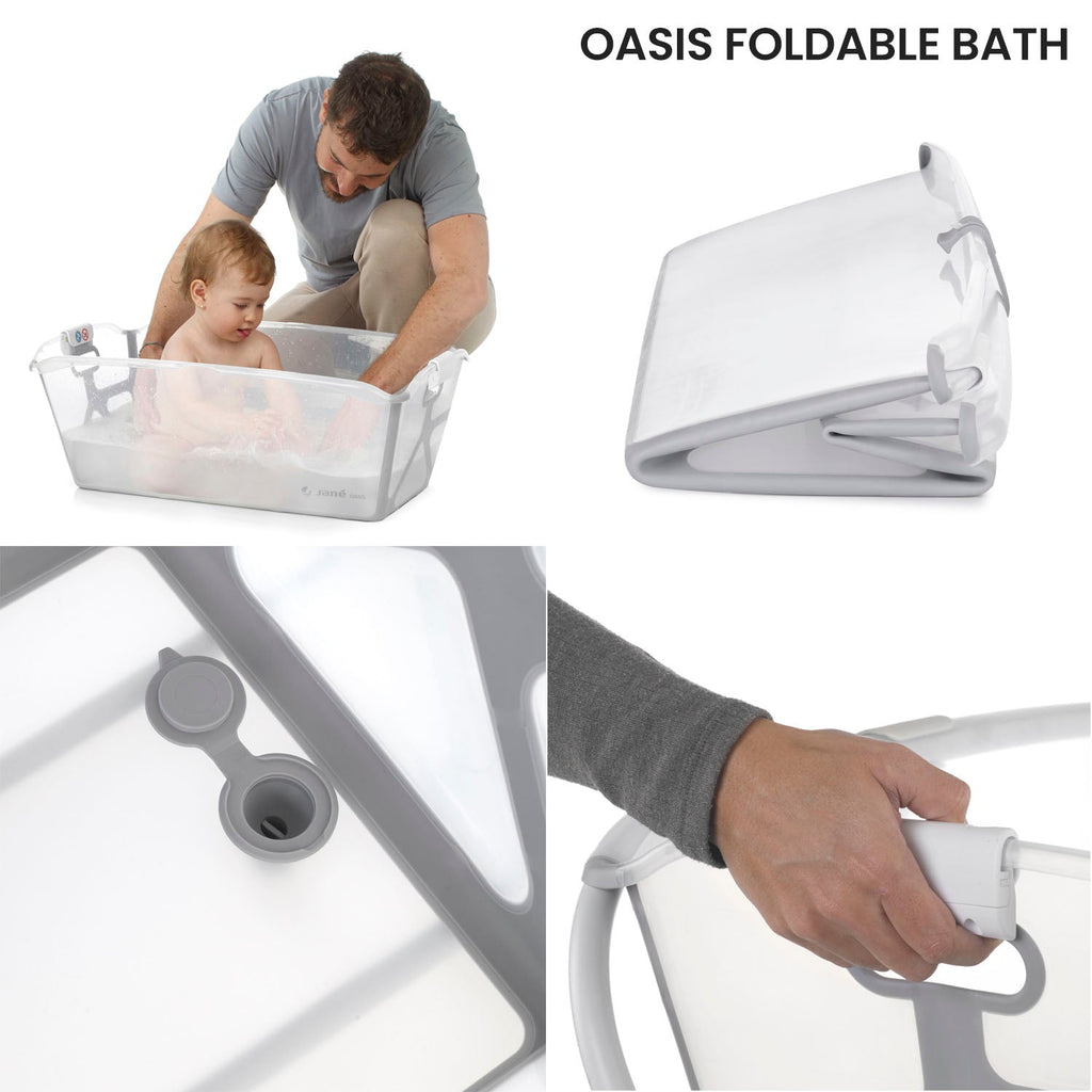 Jane Oasis Folding Bathtub - Sea Blue - Baby&More