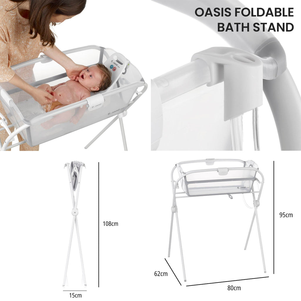 Jane Oasis Folding Bathtub - Sea Blue - Baby&More