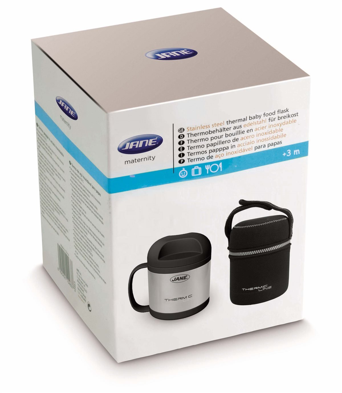 Jane Stainless Steel Thermal Food Flask with Handle - 500ml - Baby&More