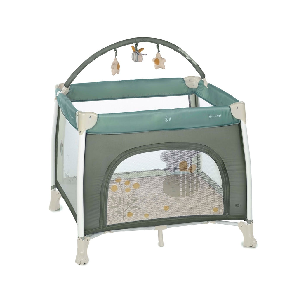 Jané Travel Fun Playpen with Toy Arch & Carry Bag - 0 to 3 Years - Botanic - Baby&More