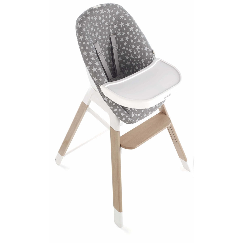 Jane Wooddy Wooden Progressive Highchair - 6m - 8 years - Grey Star - Baby&More