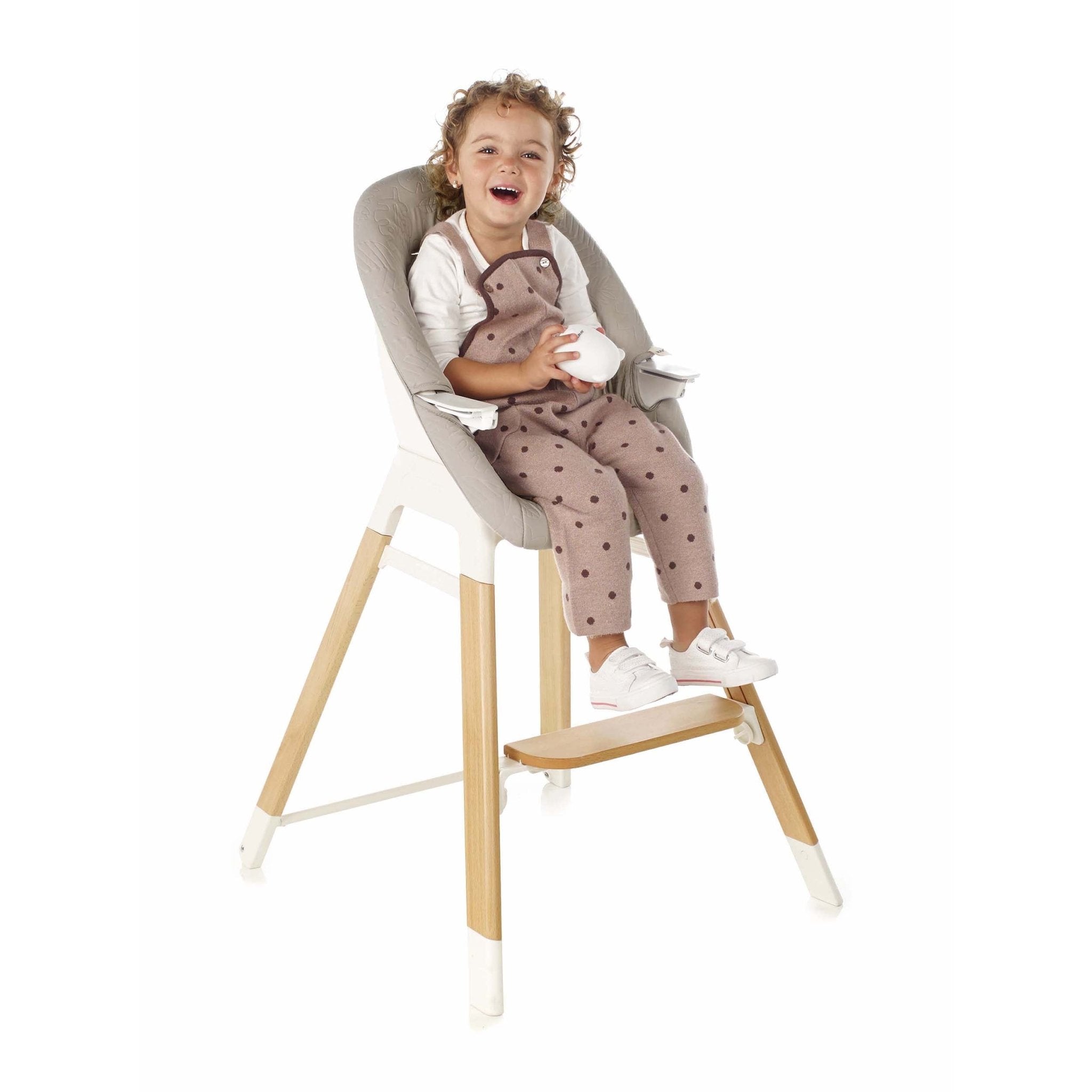 Jane Wooddy Wooden Progressive Highchair - 6m - 8 years - Grey Star - Baby&More