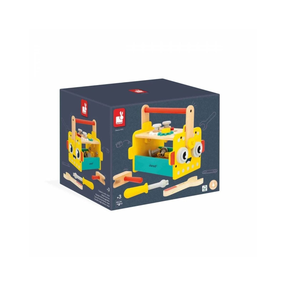 Janod Brico Kids Robot Tool Box - Baby&More
