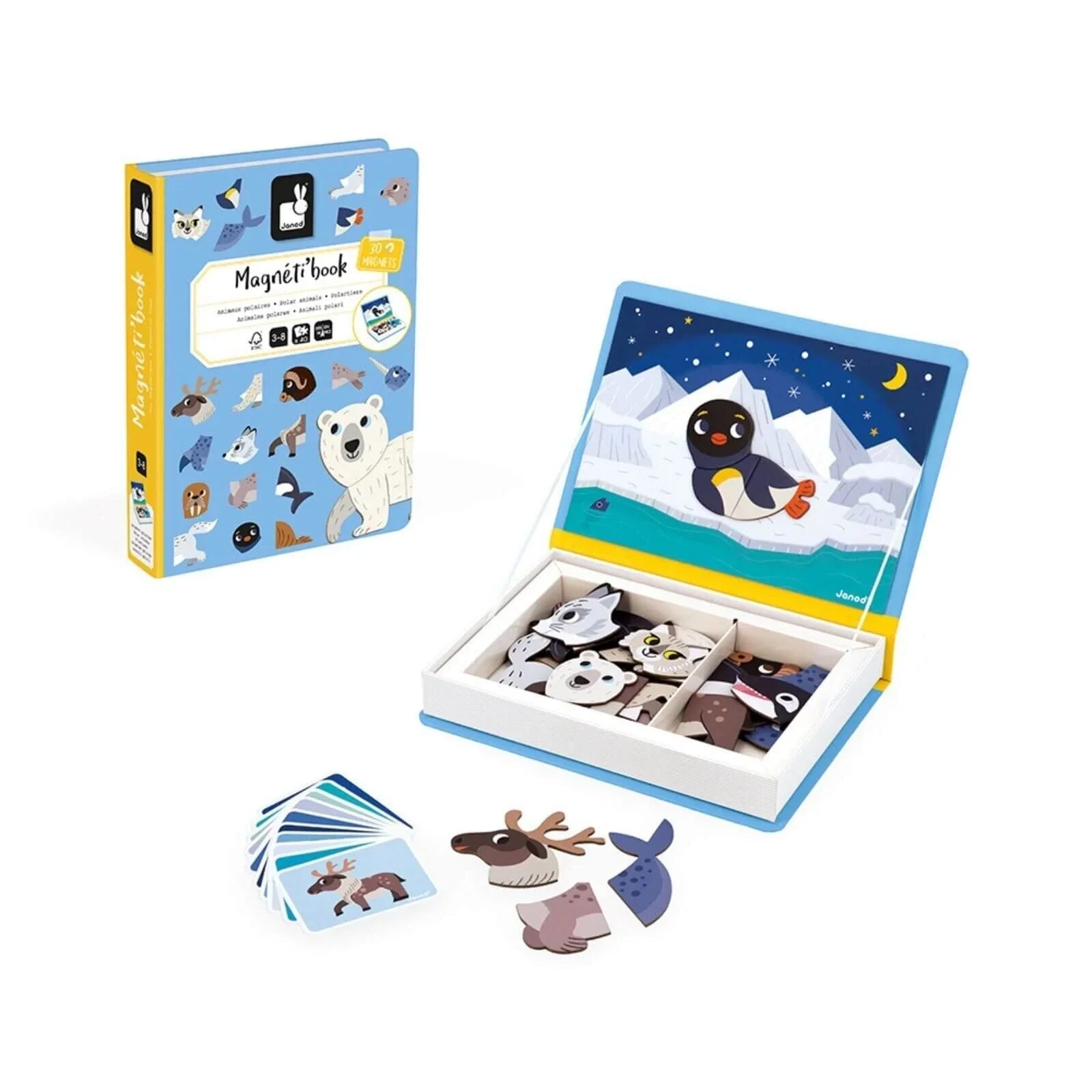 Janod Magnetibook Polar Animals - Baby&More