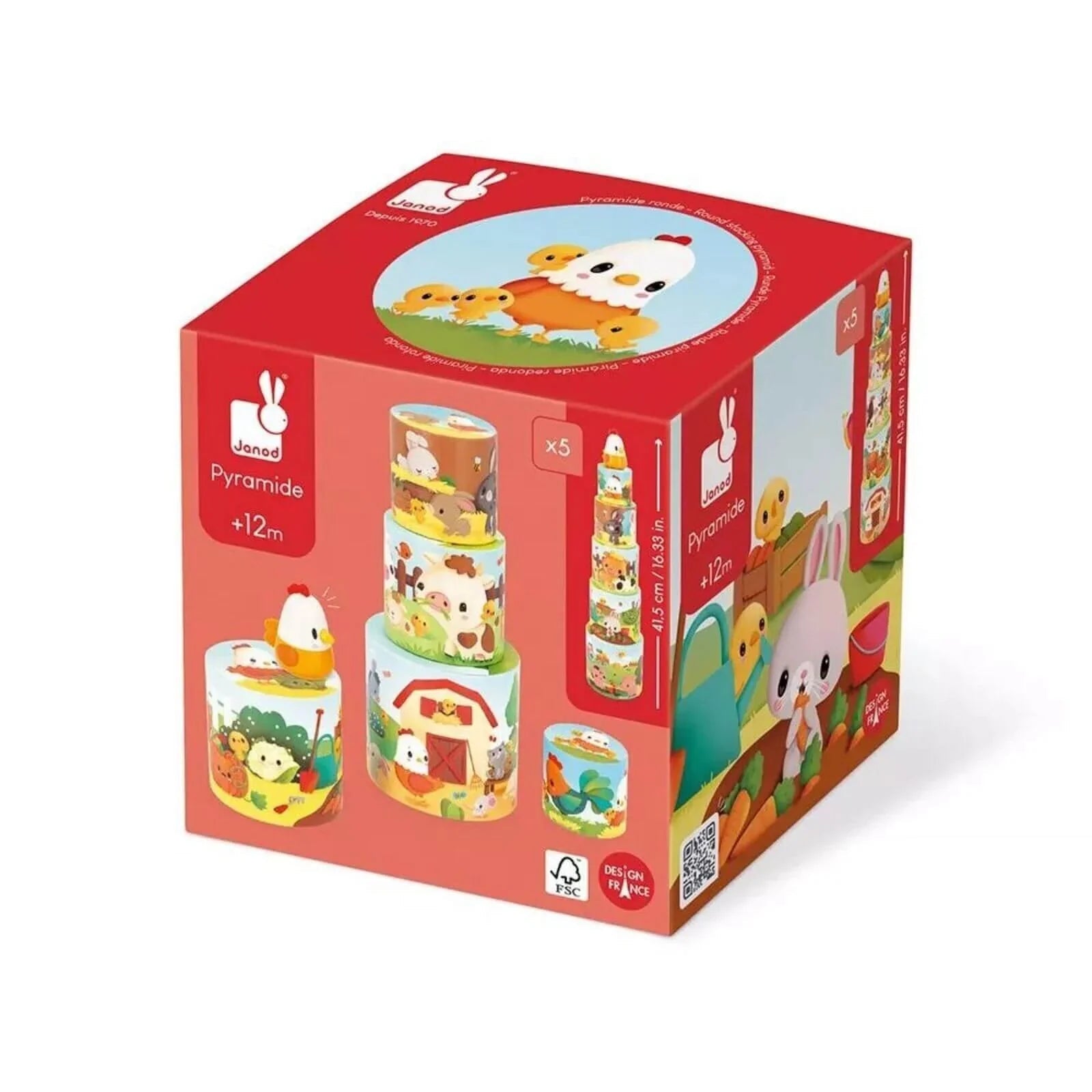 Janod My First Chicken Stacking Toy - Baby&More