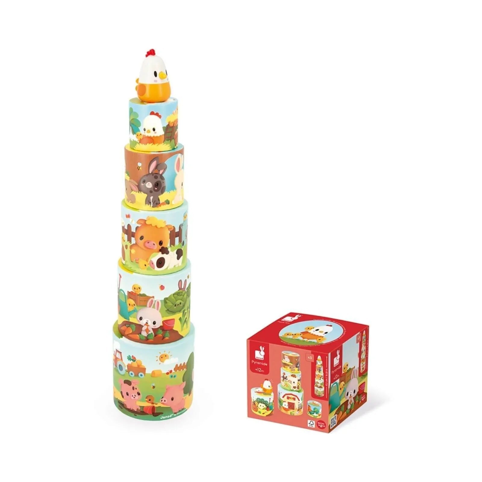 Janod My First Chicken Stacking Toy - Baby&More