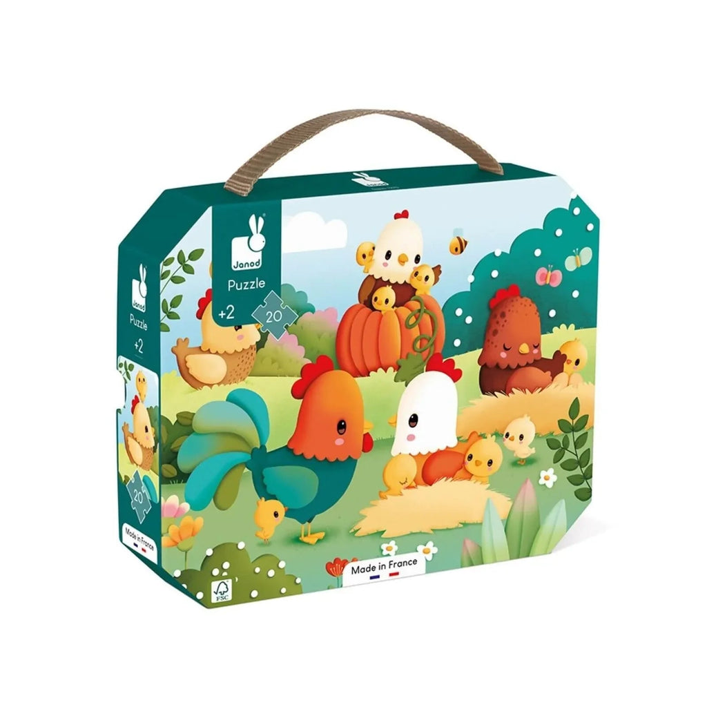 Janod Puzzle - Welcome to the Farmyard - 20 pcs - Baby&More