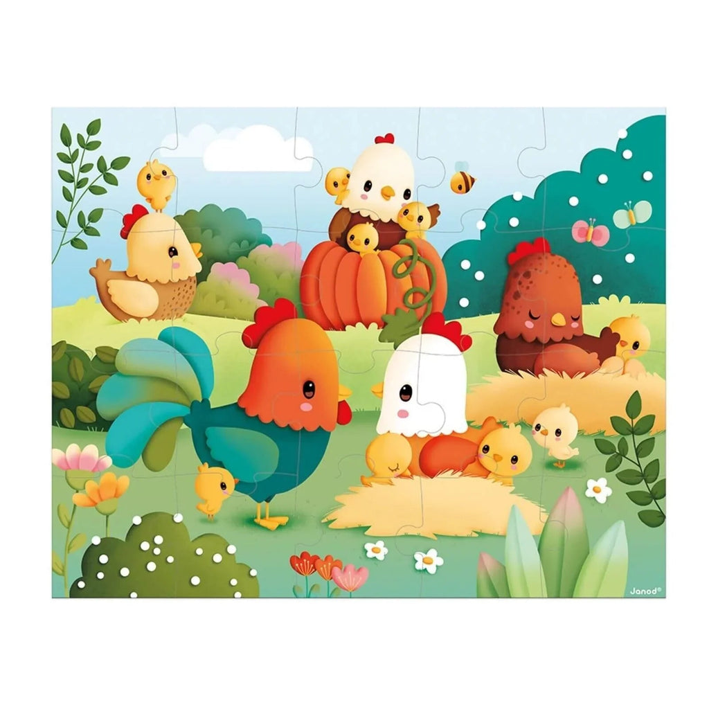Janod Puzzle - Welcome to the Farmyard - 20 pcs - Baby&More