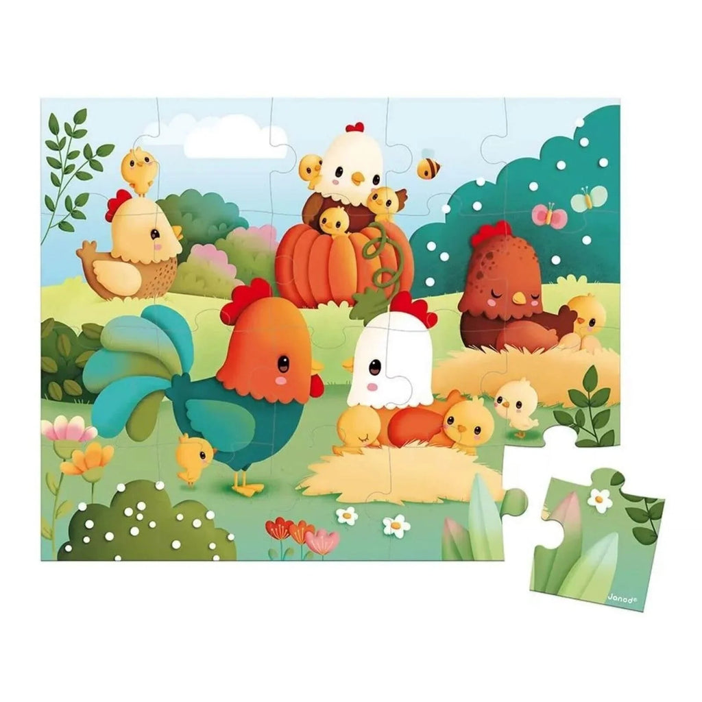 Janod Puzzle - Welcome to the Farmyard - 20 pcs - Baby&More