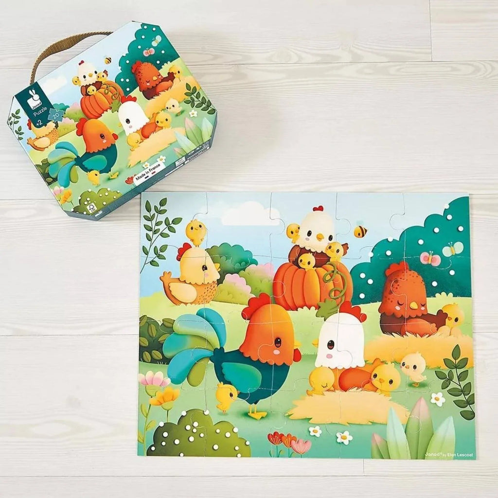 Janod Puzzle - Welcome to the Farmyard - 20 pcs - Baby&More