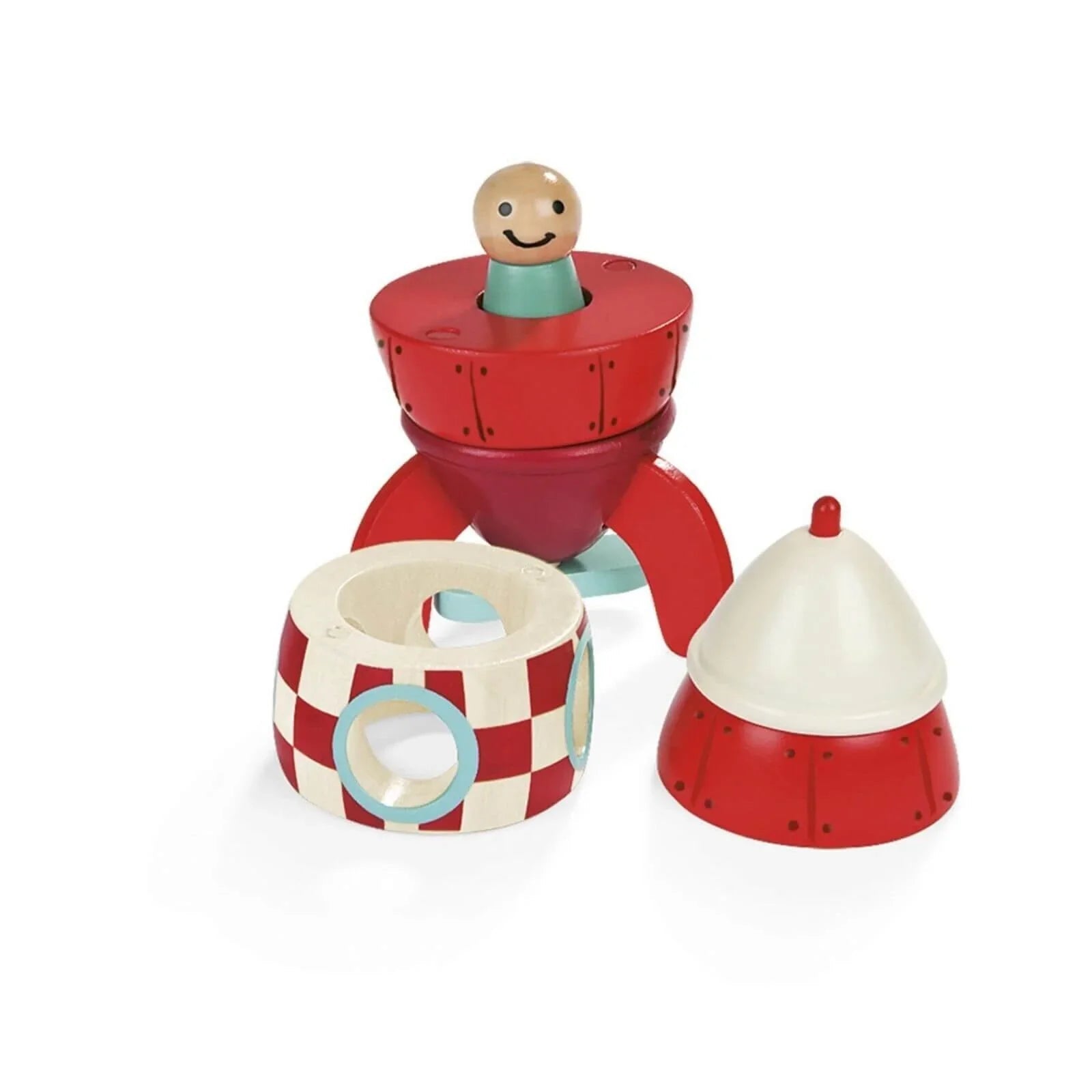 Janod Small Magnetic Rocket - Baby&More