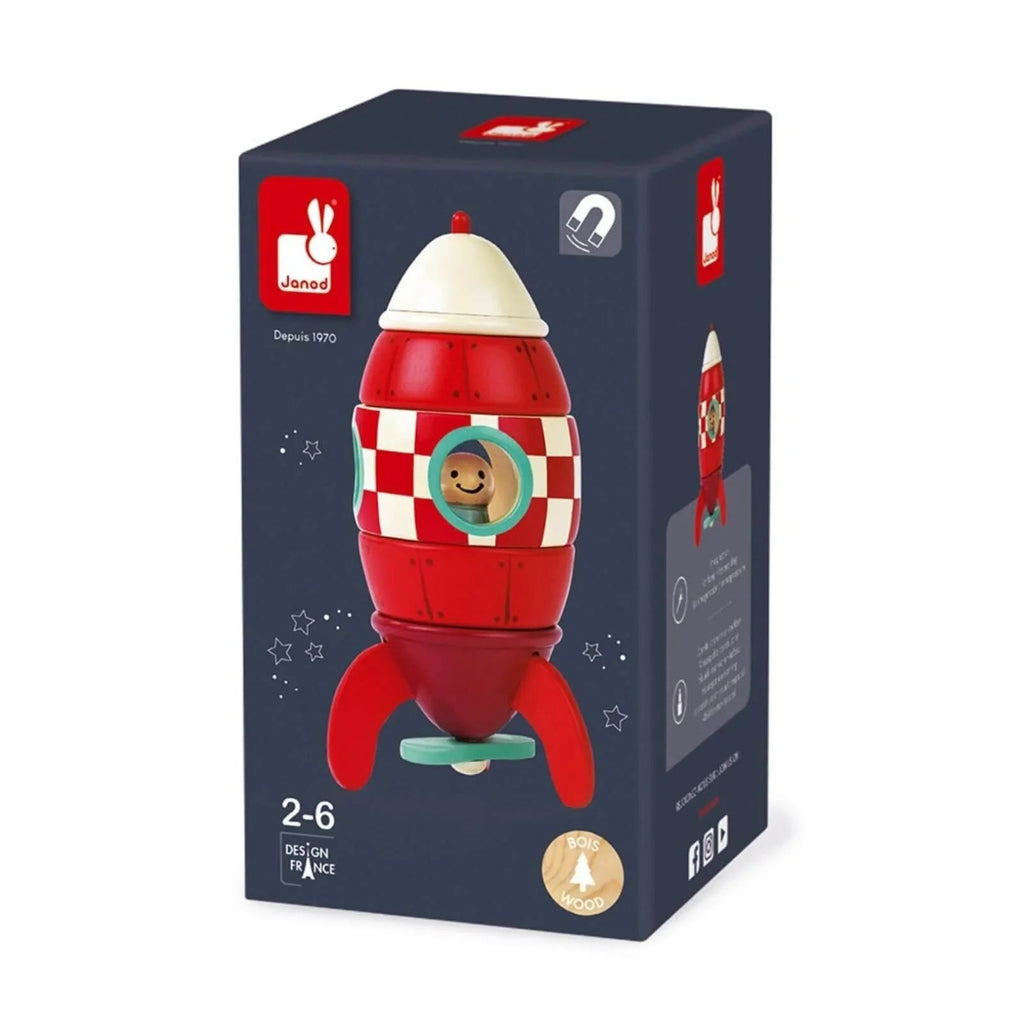 Janod Small Magnetic Rocket - Baby&More