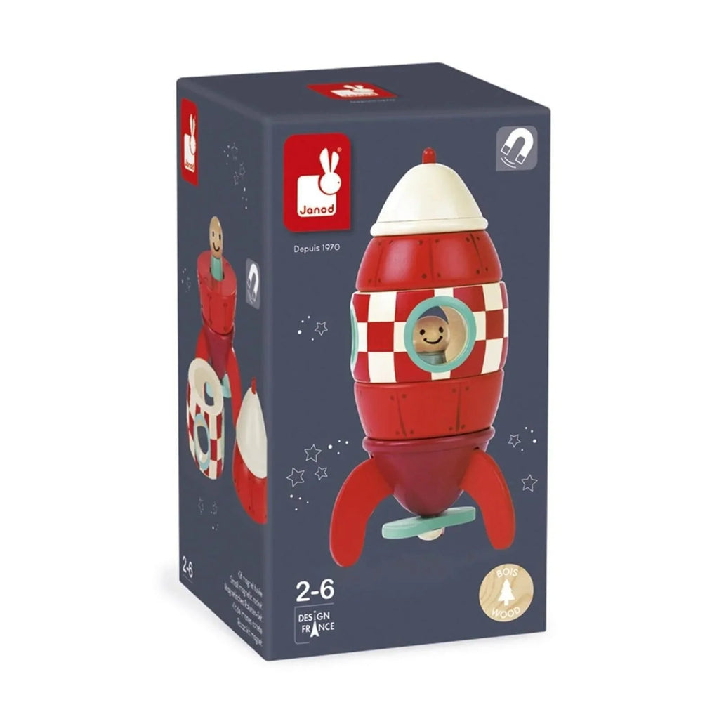 Janod Small Magnetic Rocket - Baby&More