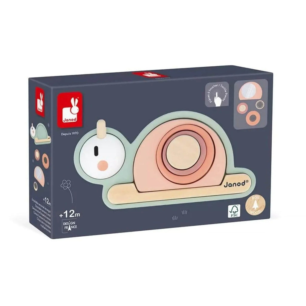 Janod Stackable Sensory Snail Sweet Cocoon - Baby&More