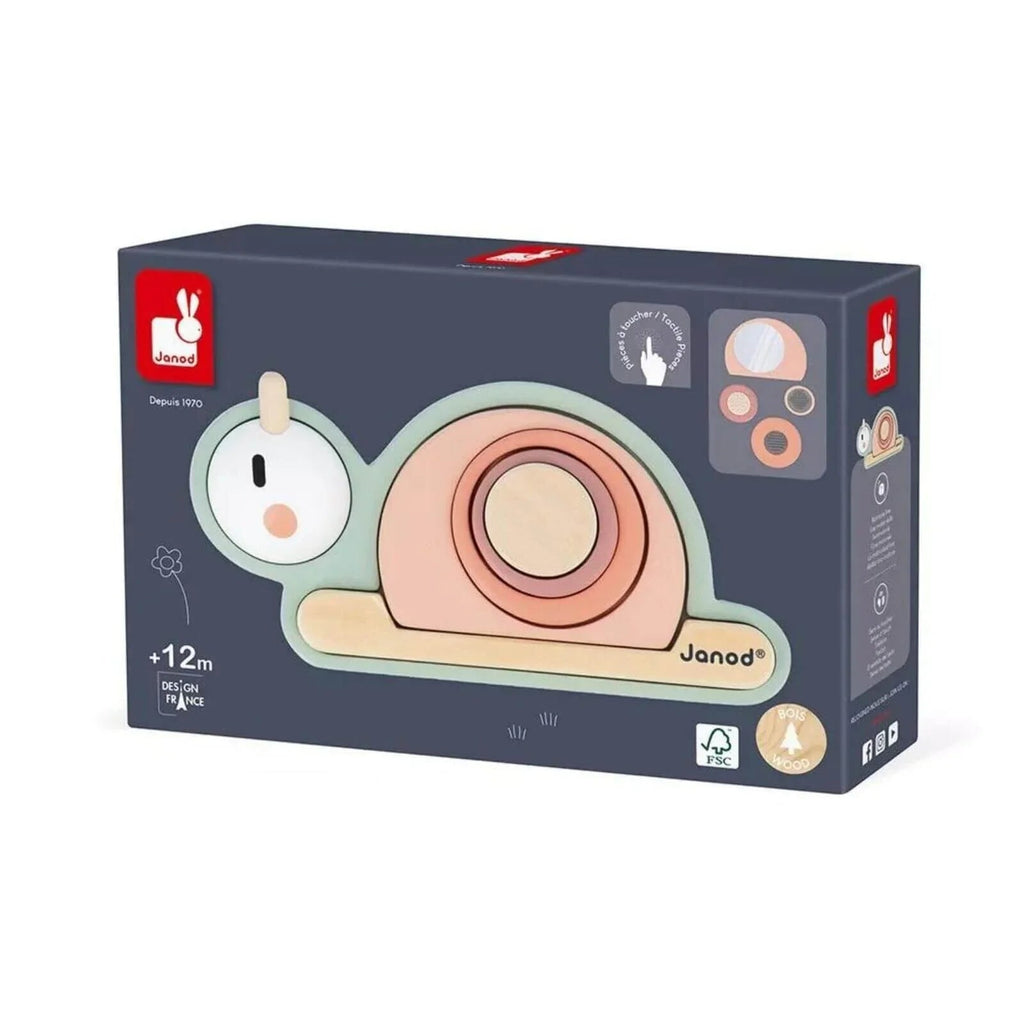 Janod Stackable Sensory Snail Sweet Cocoon - Baby&More
