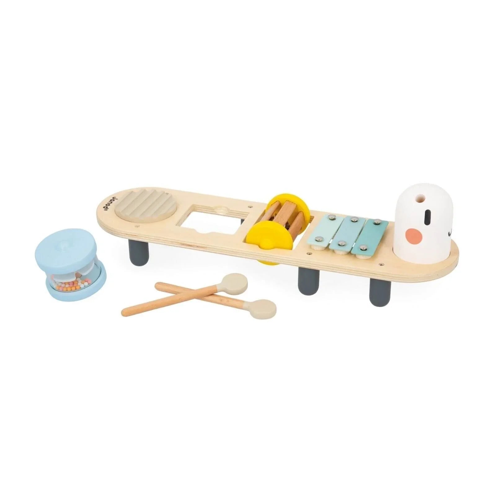 Janod Sweet Cocoon Caterpillar Sound Awakening Stand - Baby&More