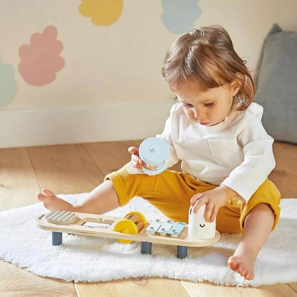 Janod Sweet Cocoon Caterpillar Sound Awakening Stand - Baby&More