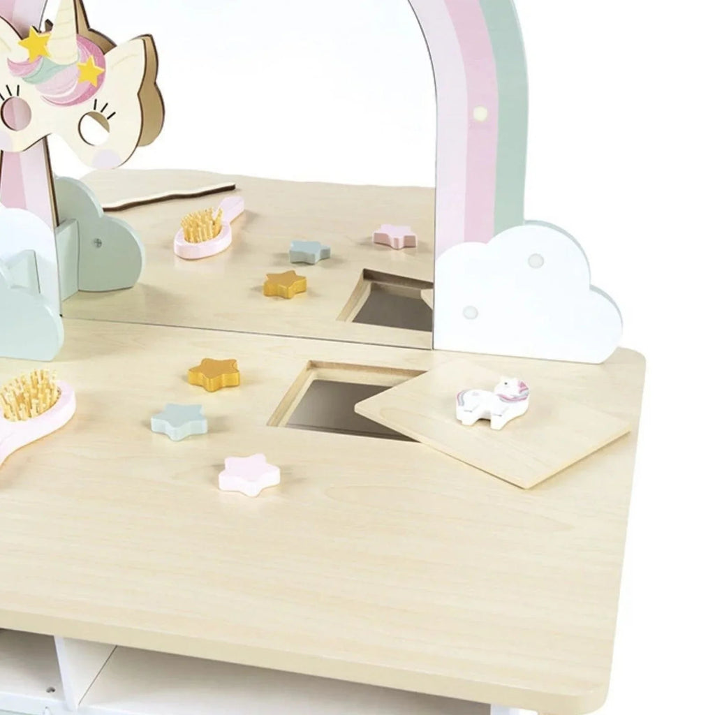 Janod Wooden Play Dressing Table - Unicorn - Baby&More
