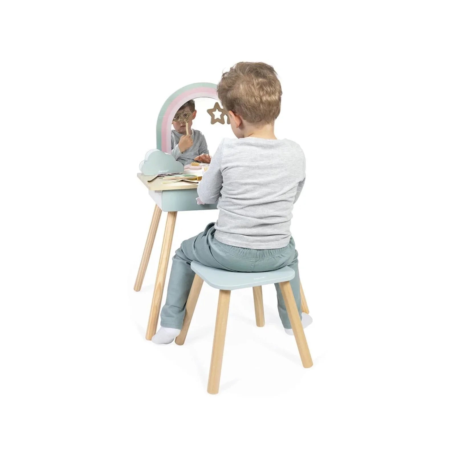 Janod Wooden Play Dressing Table - Unicorn - Baby&More