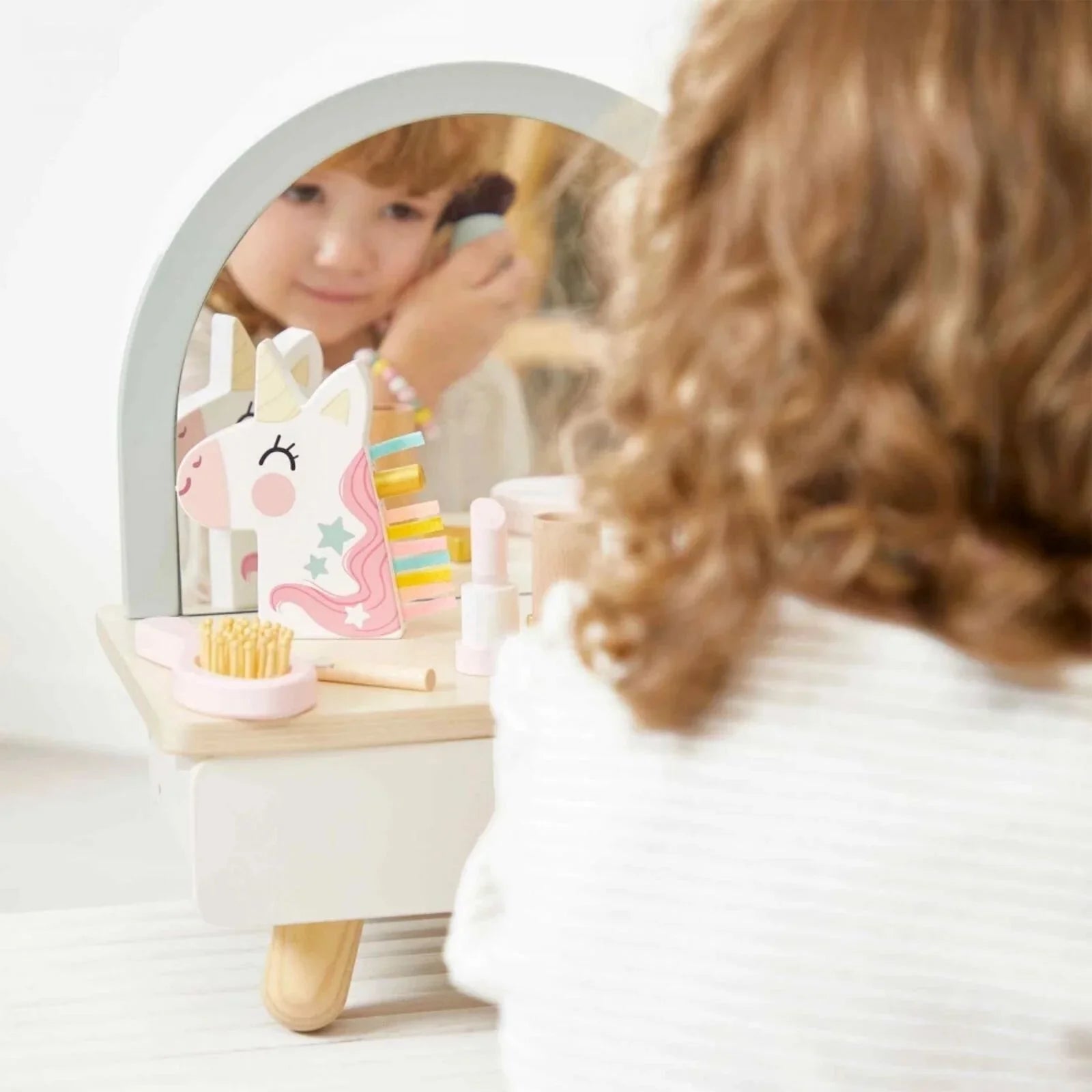 Janod Wooden Play Dressing Table - Unicorn - Baby&More