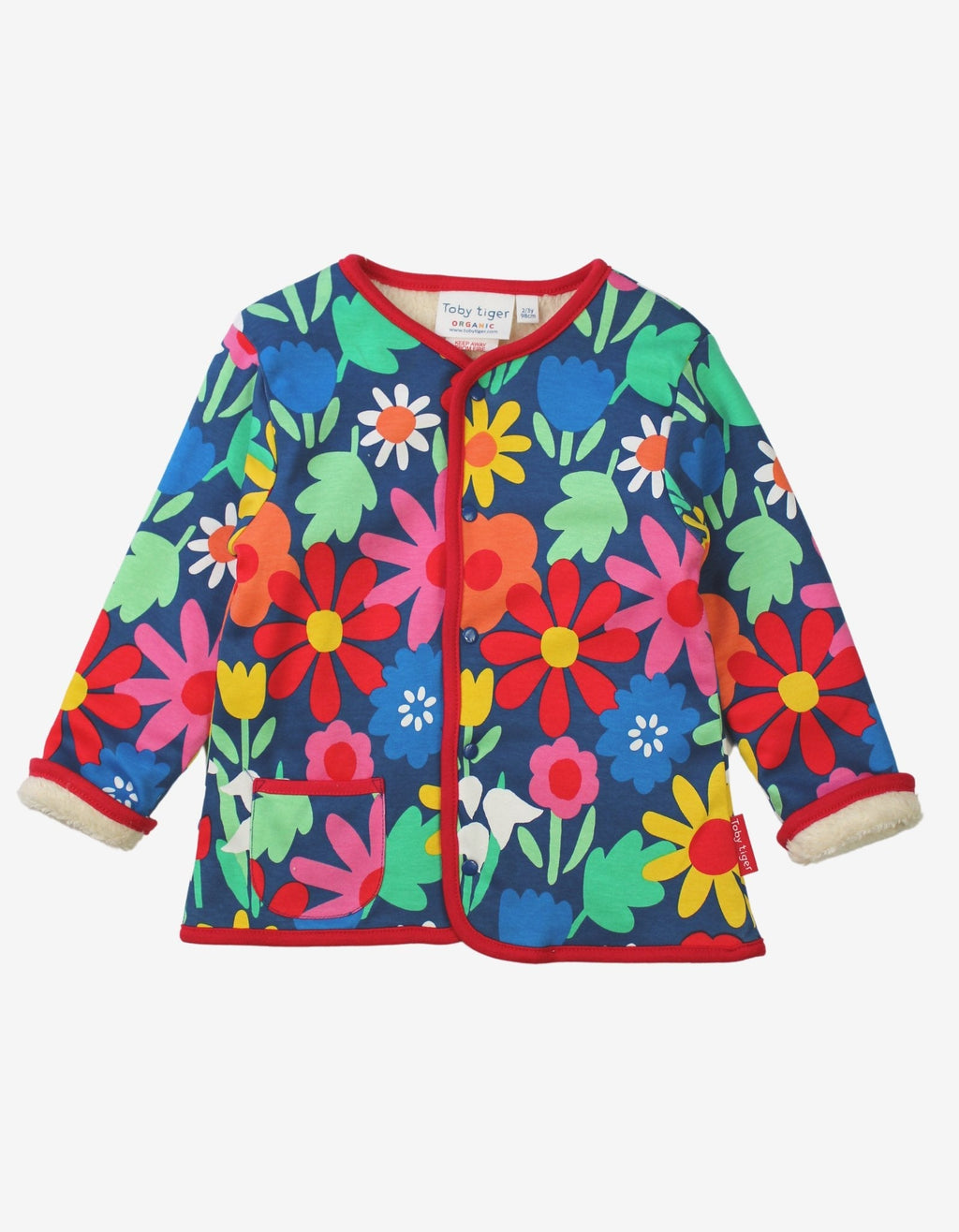 Toby Tiger Organic Reversible Jacket -Bold Floral