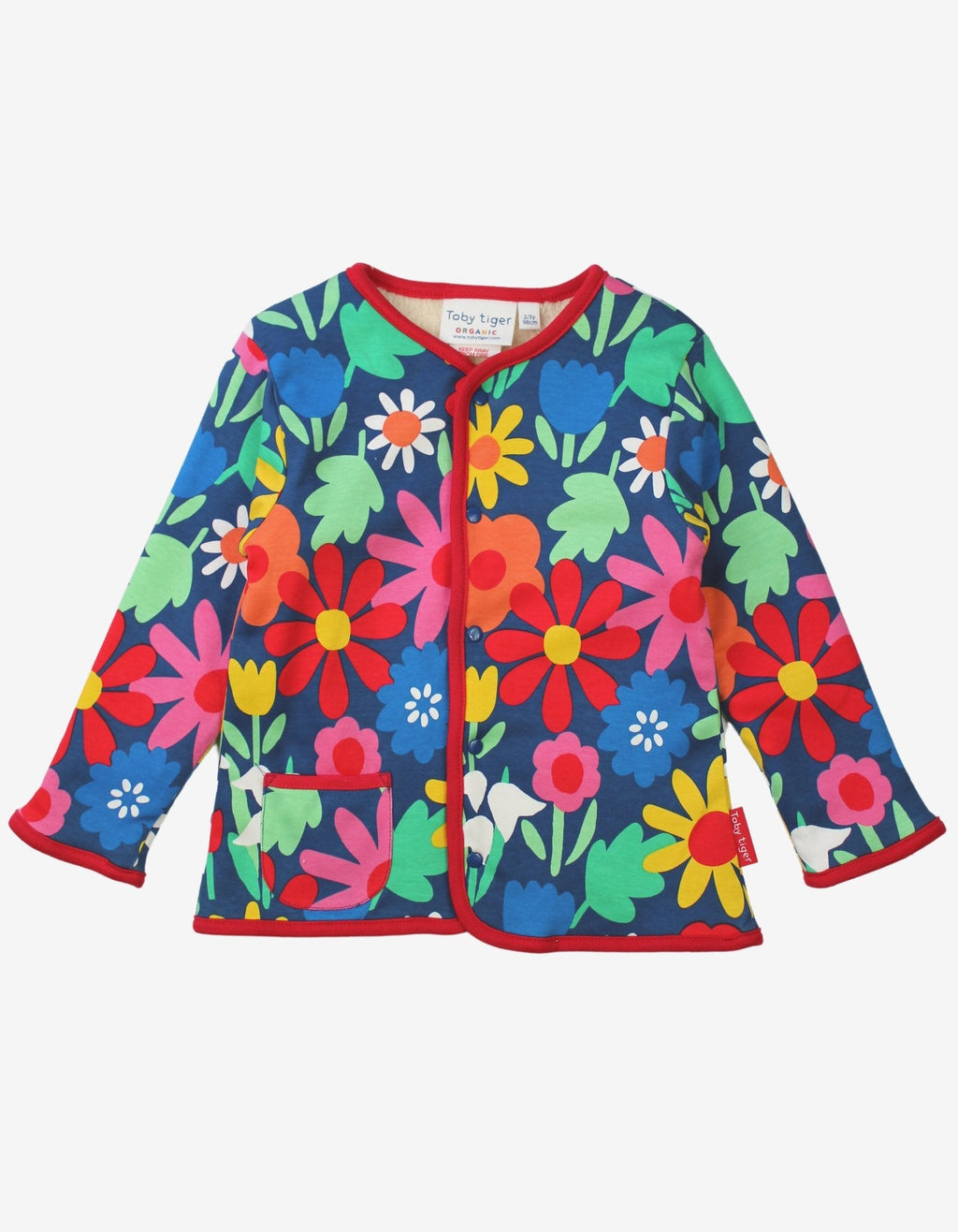 Toby Tiger Organic Reversible Jacket -Bold Floral