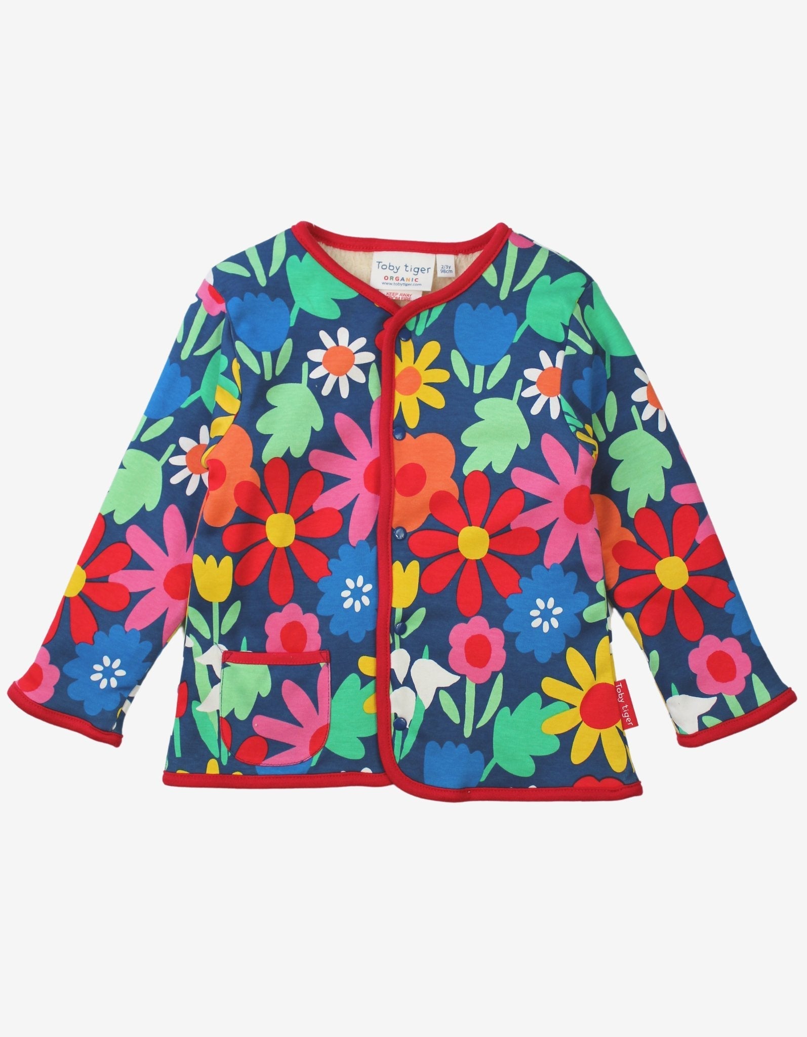 Toby Tiger Organic Reversible Jacket -Bold Floral