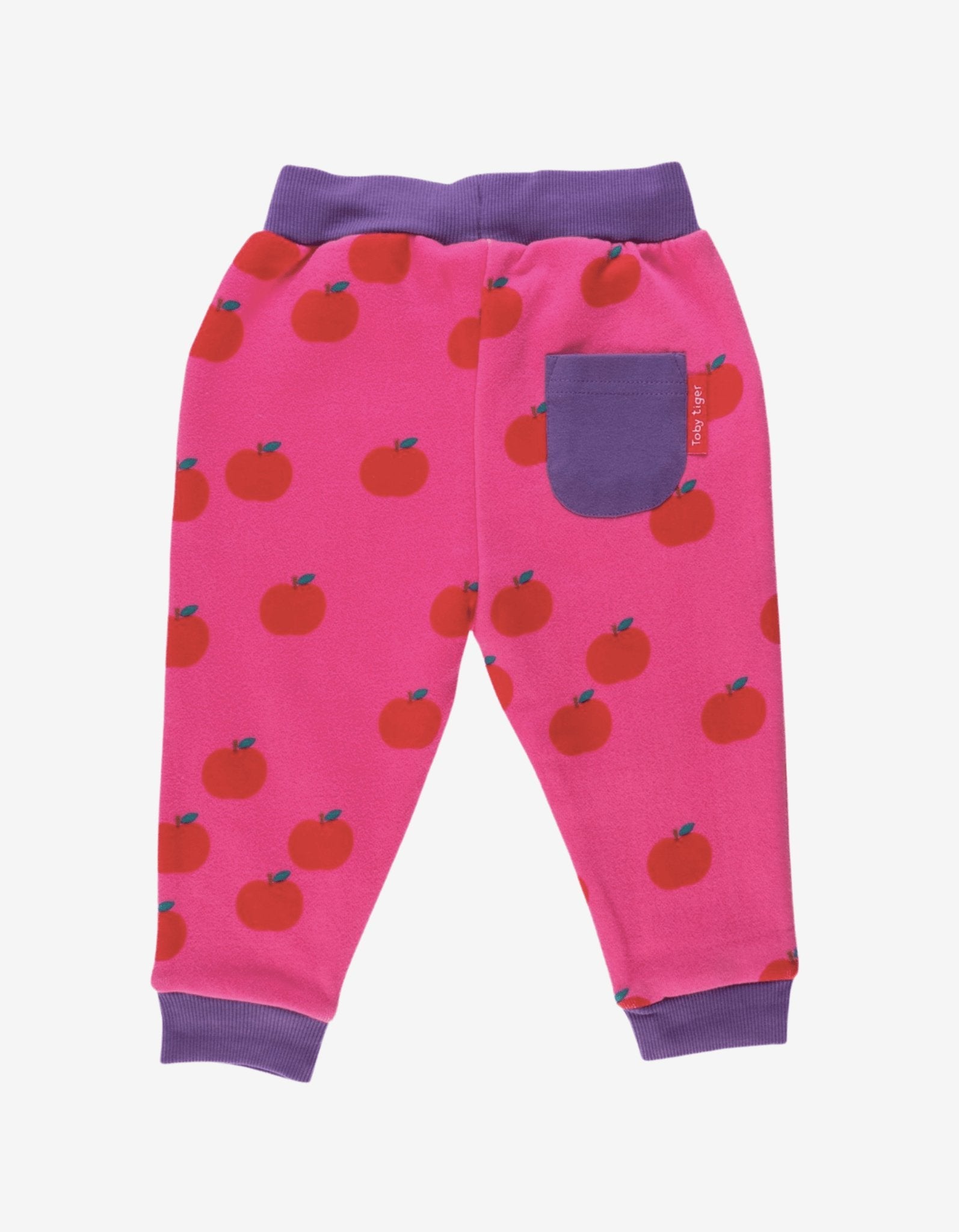 Toby Tiger Organic Joggers - Apple Print