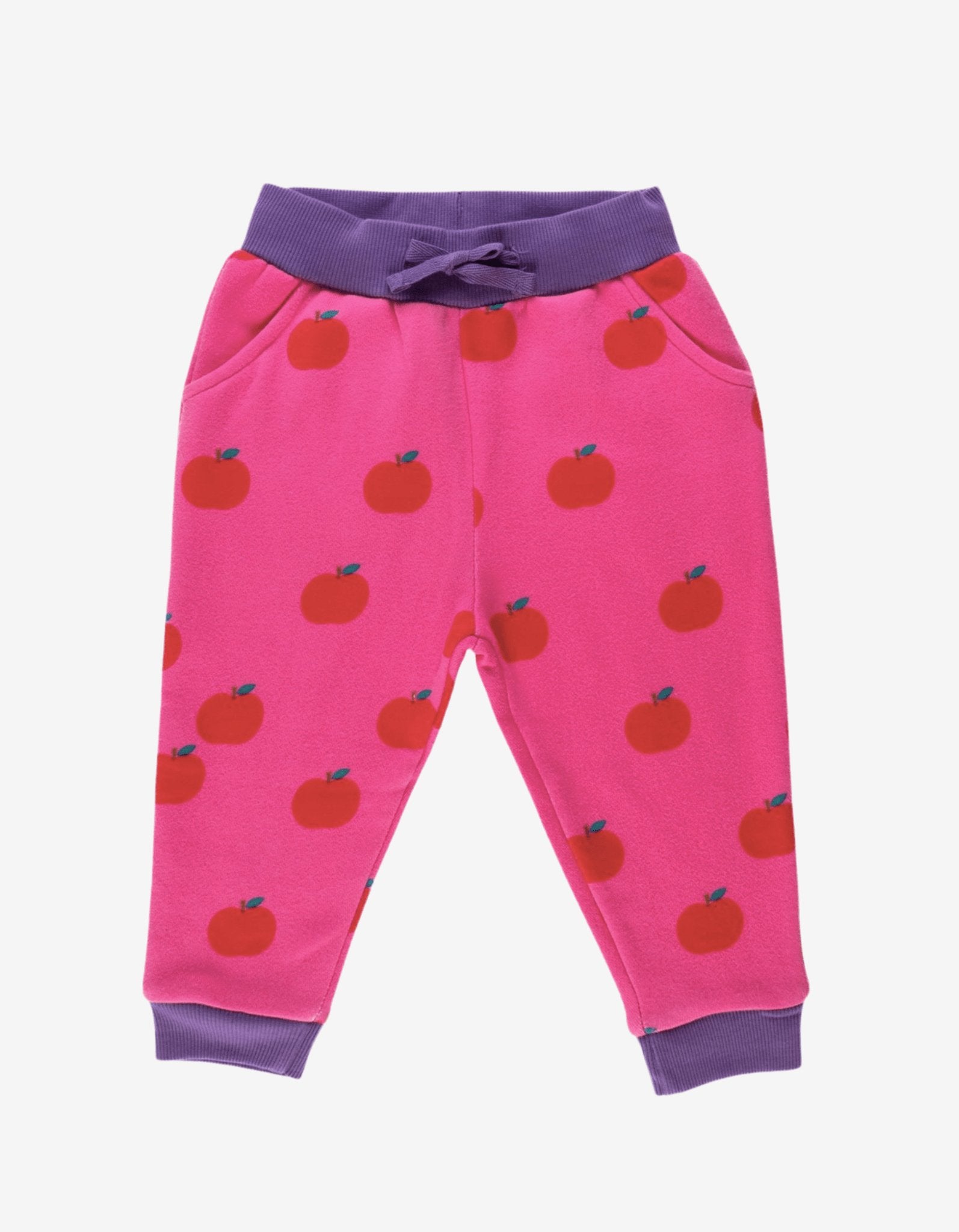 Toby Tiger Organic Joggers - Apple Print