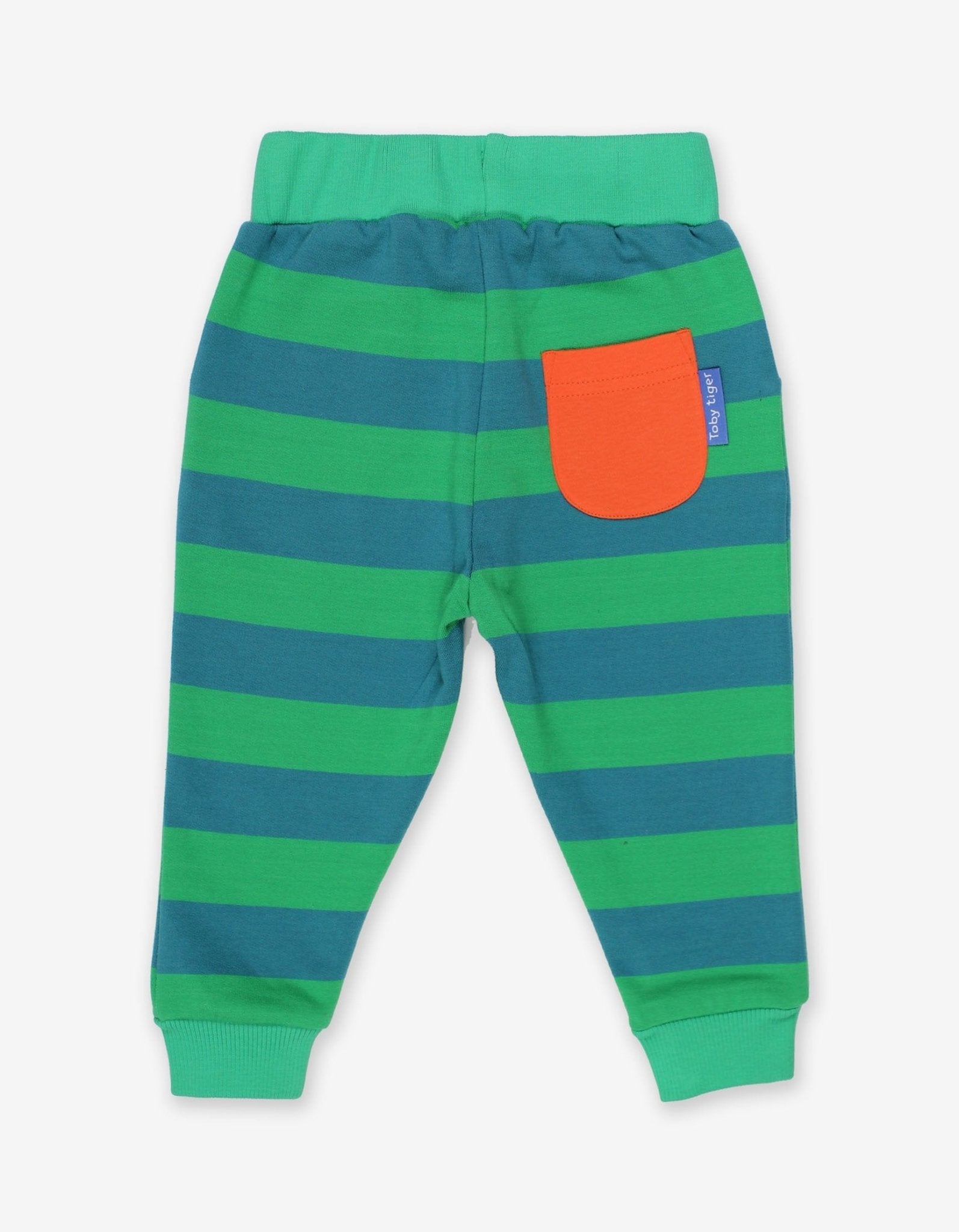 Toby Tiger Organic Joggers - Green Striped