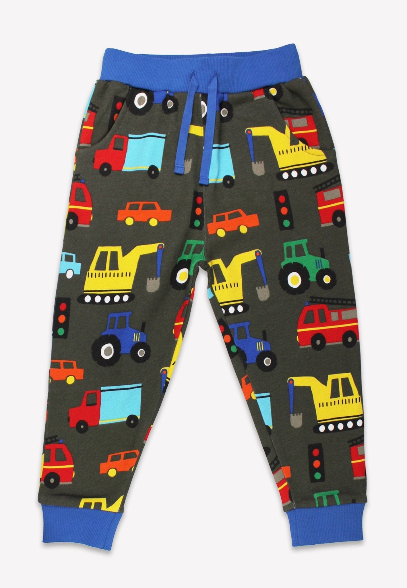 Toby Tiger Organic Joggers - Transport Print