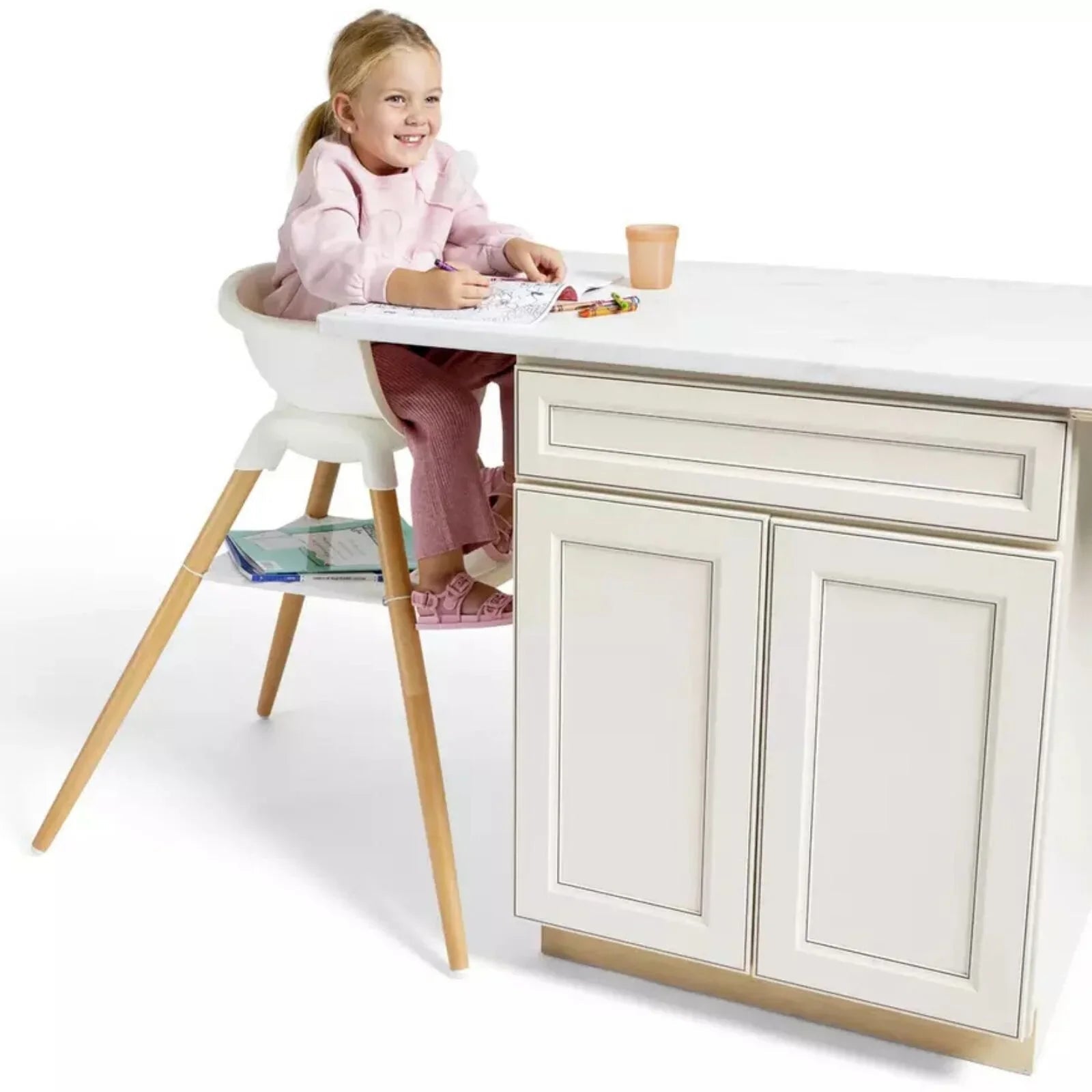 Joie Chestnut Convertible Highchair - Lola Pink - Baby&More