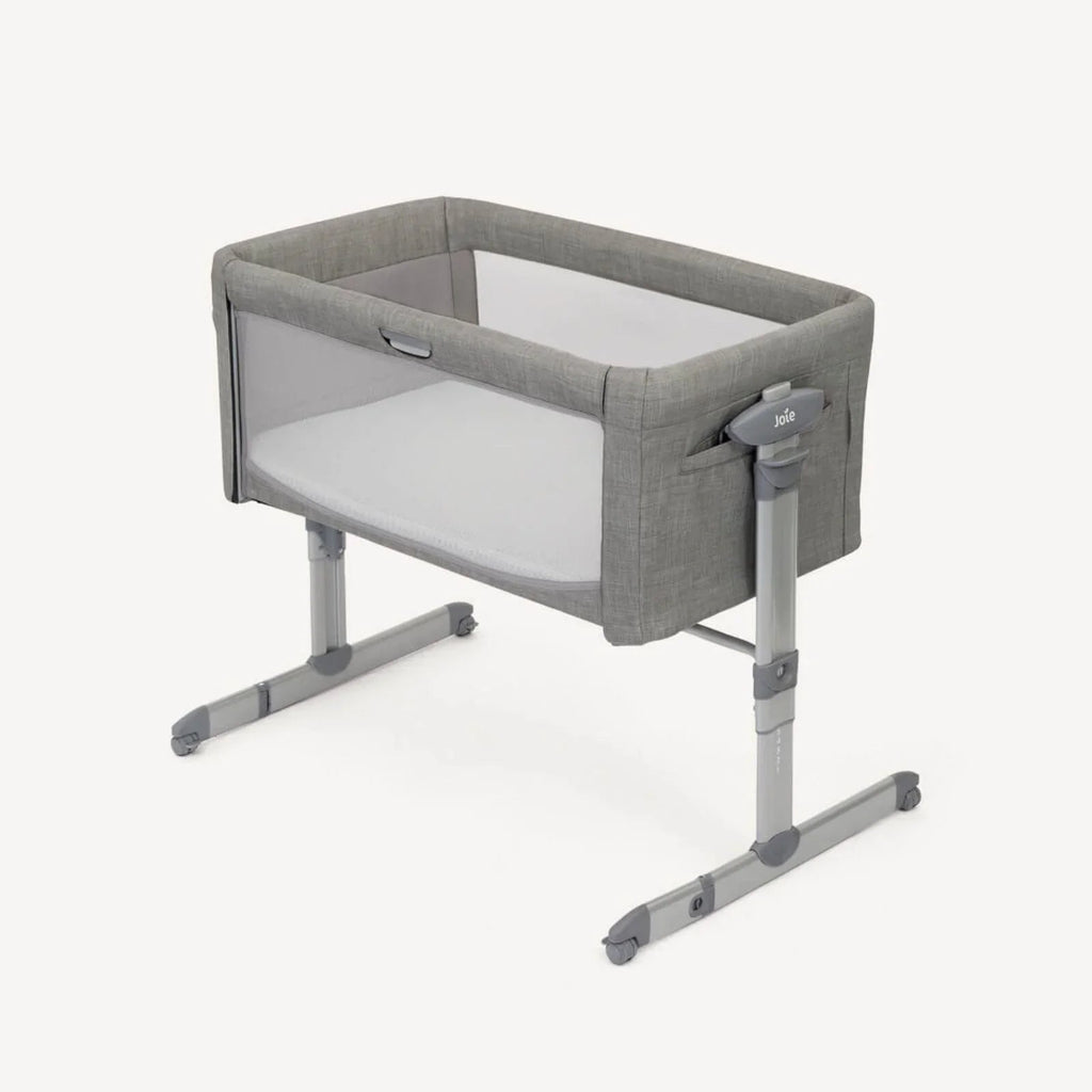 Joie Roomie Glide Bedside Crib - Foggy Grey - Baby&More