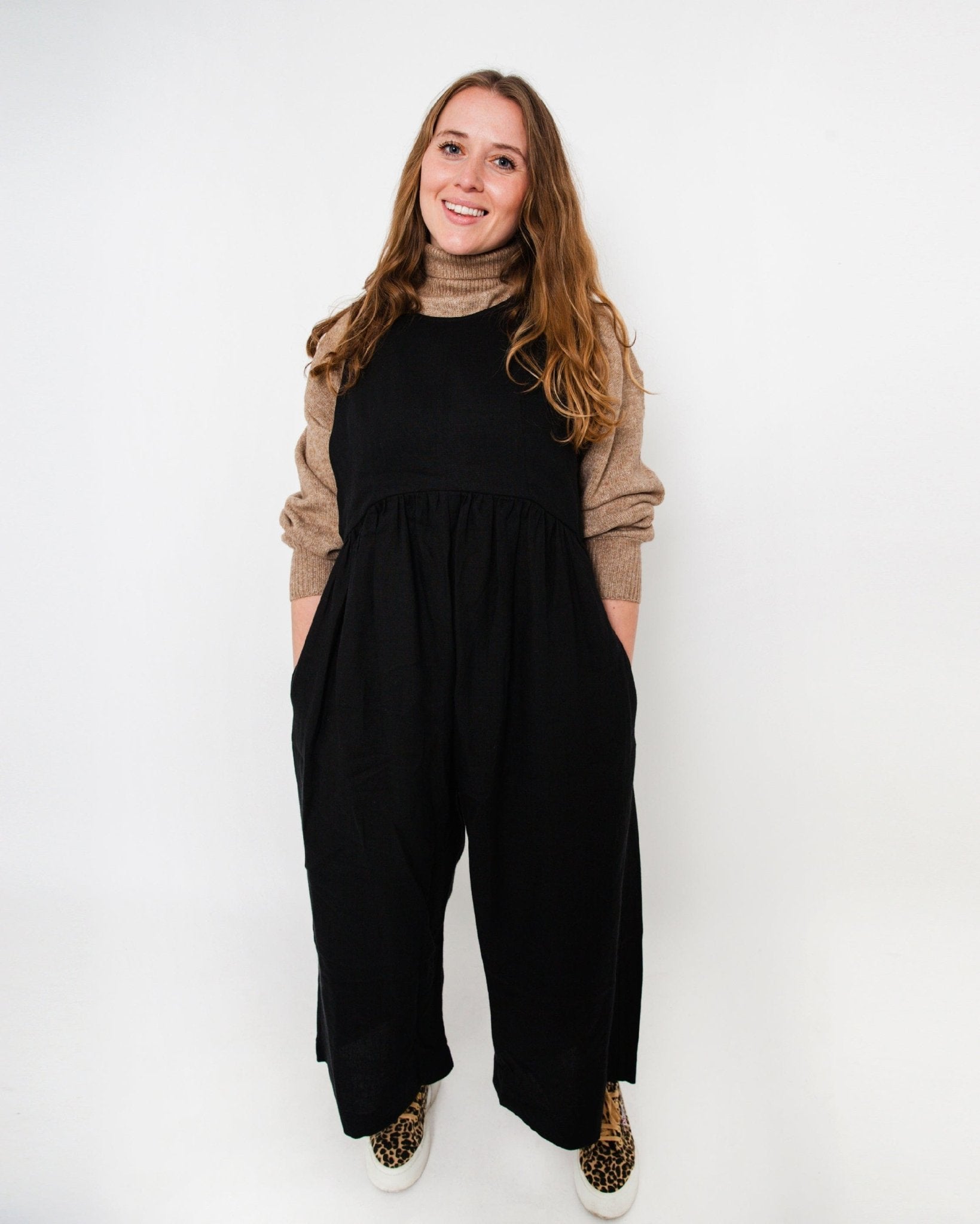 Journy Ada Linen Jumpsuit - Black - Baby&More