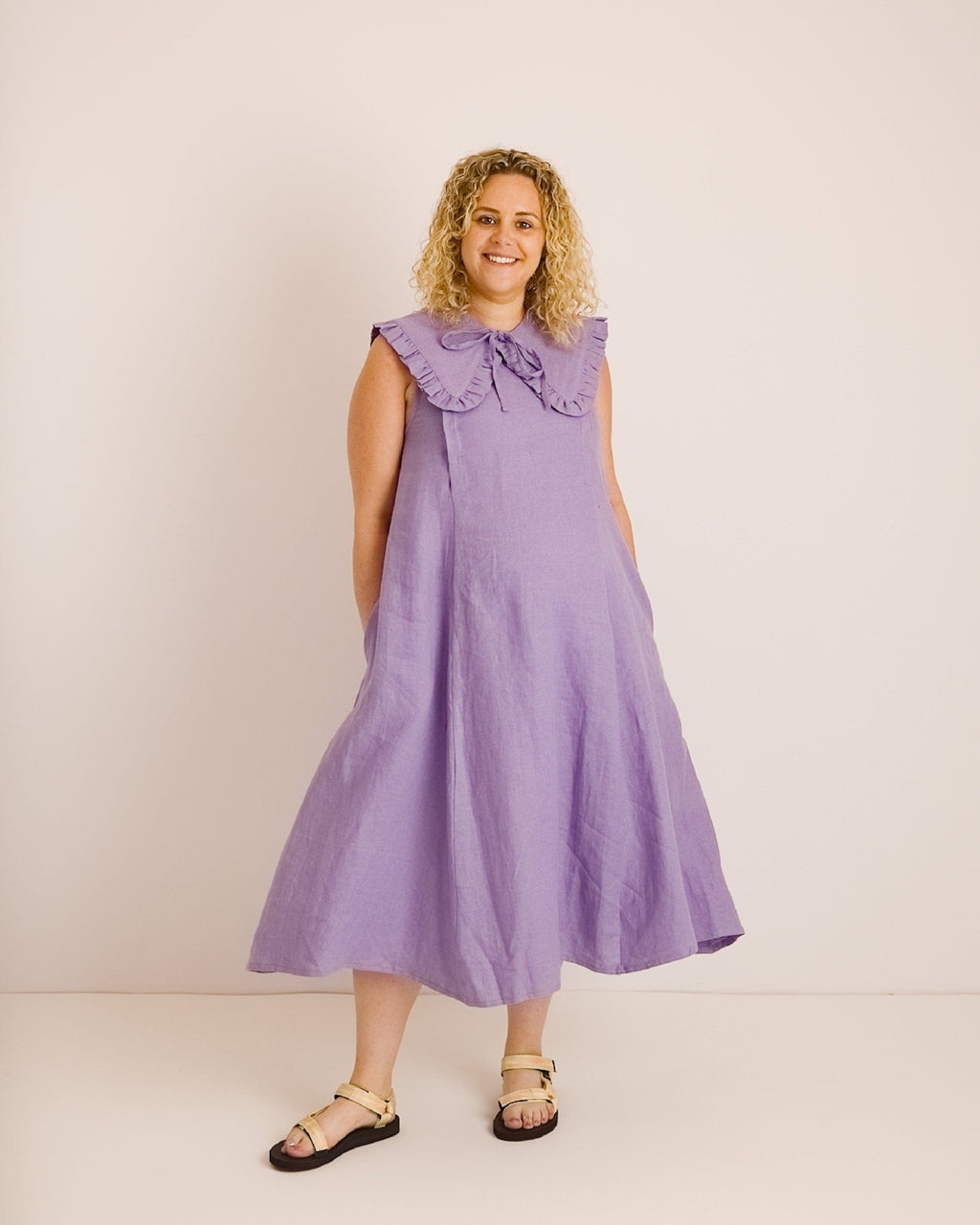 Journy Lucy Maternity / Breastfeeding Linen Dress - Lavender - Baby&More